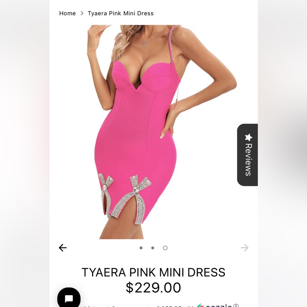 catwalk connection pink mini dress